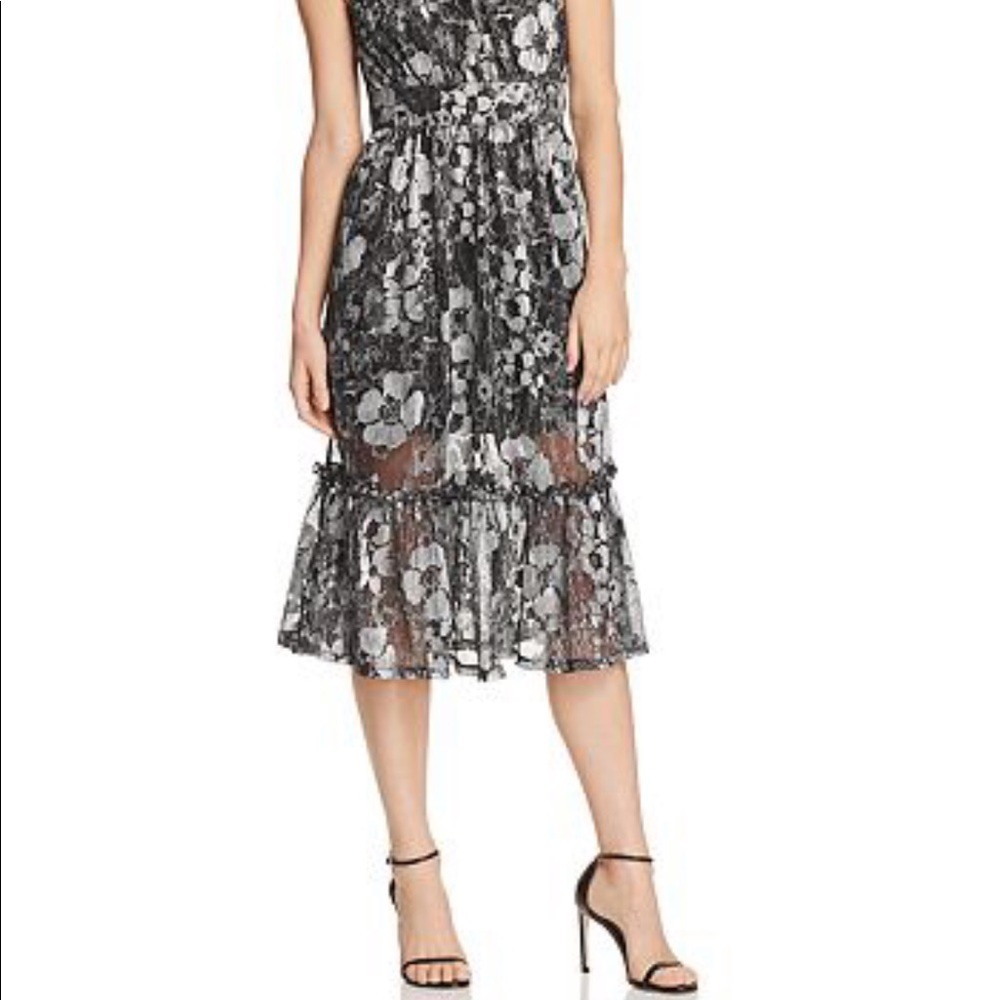 Flirty Silver/Black Michael Kors Dress - Picture 2 of 9